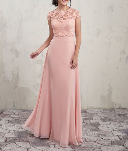 chiffon bridesmaid dresses long wedding party dresses 2 pieces lace boleros buttons back floor length cheap, White;pink
chiffon bridesmaid dresses long wedding party dresses 2 pieces lace boleros buttons back floor length cheap, White;pink