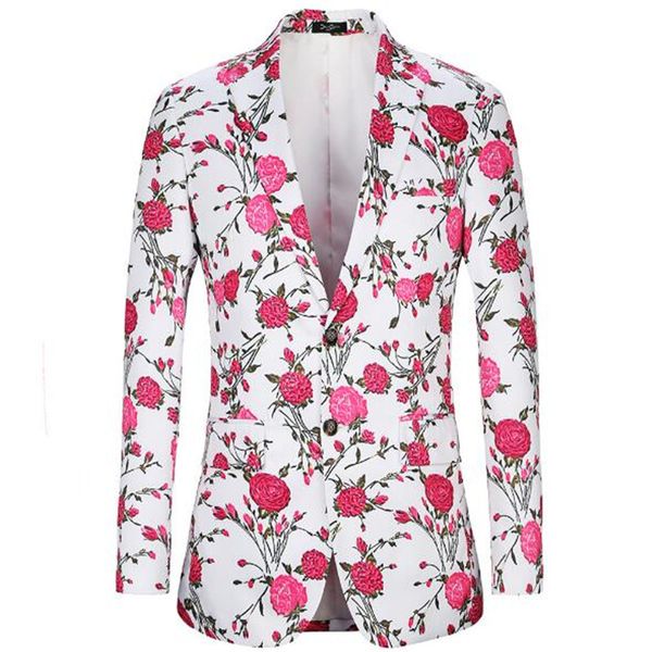 2018 the latest groom suit rose pattern new year's valentine's day fashion european and american casual leisure suits, White;black
2018 the latest groom suit rose pattern new year's valentine's day fashion european and american casual leisure suits, White;black