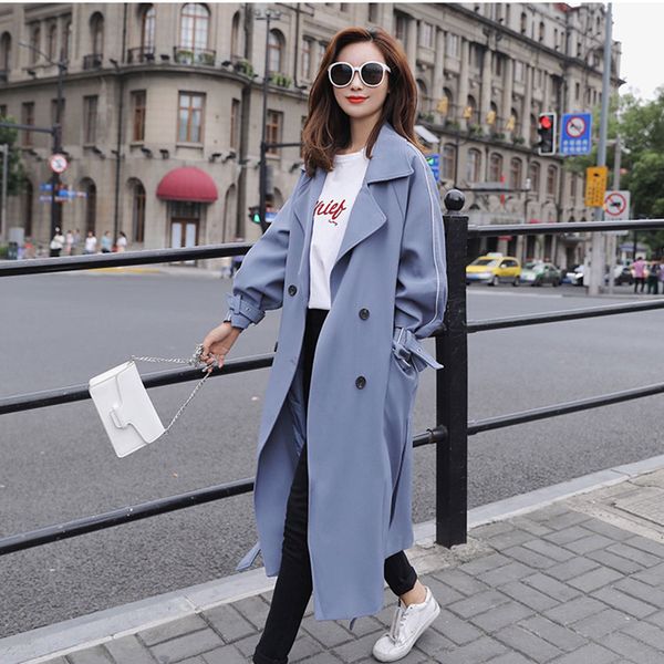 jujuland 2018 autumn new women's casual trench coat oversize double breasted vintage washed outwear loose clothing plus size, Tan;black
jujuland 2018 autumn new women's casual trench coat oversize double breasted vintage washed outwear loose clothing plus size, Tan;black
