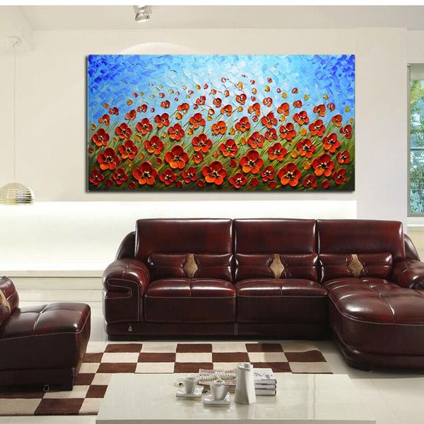 красные цветы 100% ручная роспись маслом цветочные стены искусства на холсте для украшения дома комнаты
красные цветы 100% ручная роспись маслом цветочные стены искусства на холсте для украшения дома комнаты
