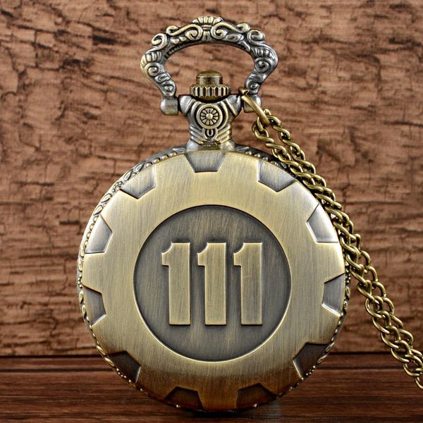 vintage fashion quartz pocket watch bronze game fallout 4 vault 111 steampunk women man necklace pendant with chain, Slivery;golden
vintage fashion quartz pocket watch bronze game fallout 4 vault 111 steampunk women man necklace pendant with chain, Slivery;golden