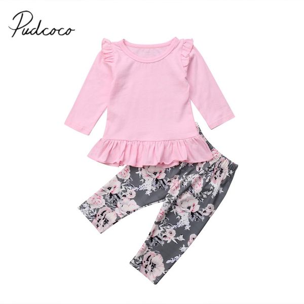 2018 brand new newborn infant baby girl autumn winter clothes sets longsleeve ruffles pink cotton flower pants outfit 0-24m, White
2018 brand new newborn infant baby girl autumn winter clothes sets longsleeve ruffles pink cotton flower pants outfit 0-24m, White
