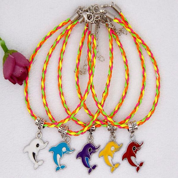 горячая распродажа 50 шт. цинковый сплав падение глазури дельфин шарм кулон 20+5 см цвет плетеный канат браслет мода женщины ювелирные издел, Golden;silver
горячая распродажа 50 шт. цинковый сплав падение глазури дельфин шарм кулон 20+5 см цвет плетеный канат браслет мода женщины ювелирные издел, Golden;silver