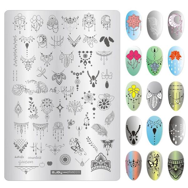 1pc 9.5x14cm nail art stampping plate zjoy-plus series bead curtain image pattern stamping template manicure accessories, White
1pc 9.5x14cm nail art stampping plate zjoy-plus series bead curtain image pattern stamping template manicure accessories, White