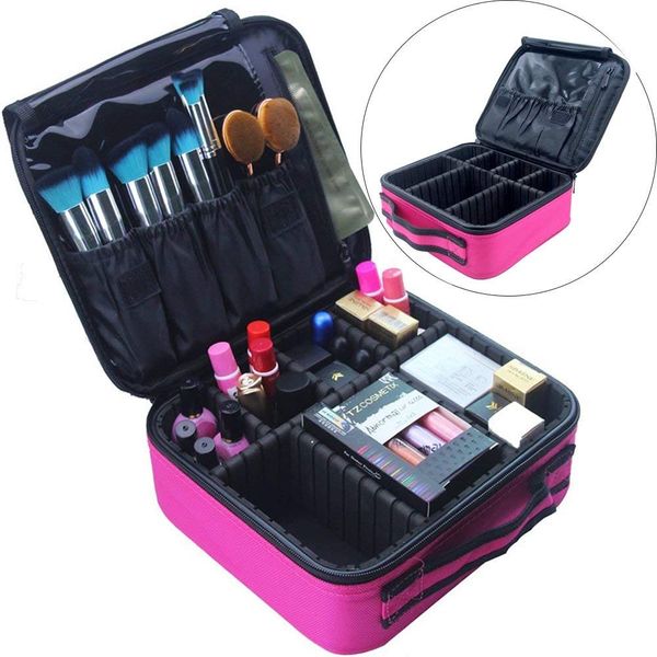 travel makeup train case makeup cosmetic case organizer portable artist storage bag with adjustable dividers for cosmetics makeup brushes
travel makeup train case makeup cosmetic case organizer portable artist storage bag with adjustable dividers for cosmetics makeup brushes