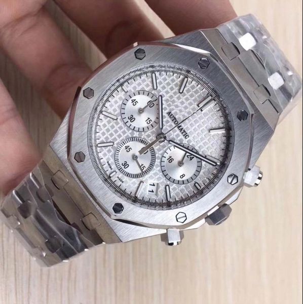 2018 factory sell 4 style version stainless steel 41mm dial japan vk quartz movement chronograph mans watches, Slivery;brown
2018 factory sell 4 style version stainless steel 41mm dial japan vk quartz movement chronograph mans watches, Slivery;brown