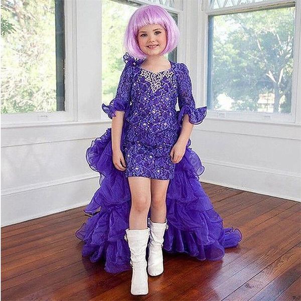 gorgeous purple lace beaded girl pageant dresses half sleeves high_low flower girl dresses with flouncing ruffles kids party gowns, White;red
gorgeous purple lace beaded girl pageant dresses half sleeves high_low flower girl dresses with flouncing ruffles kids party gowns, White;red