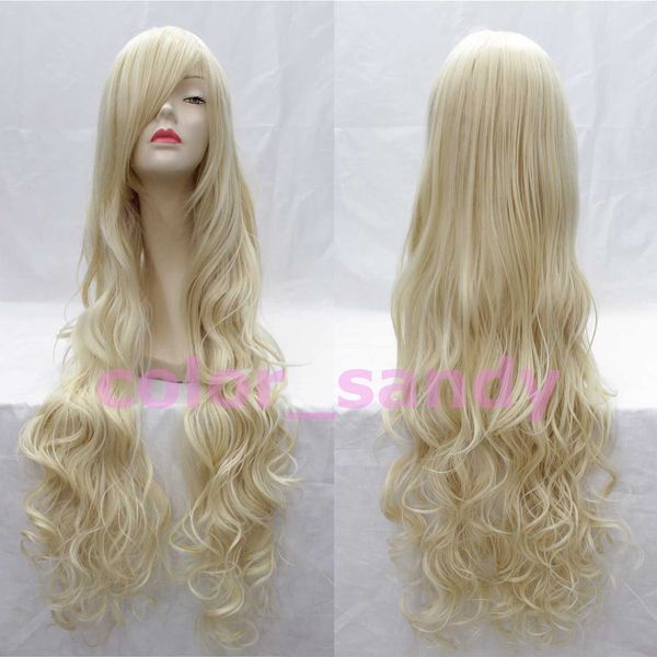 cosplay perücke 100cm lang gewellt wig platinblonde rosa gelb blau halloween, Black
cosplay perücke 100cm lang gewellt wig platinblonde rosa gelb blau halloween, Black