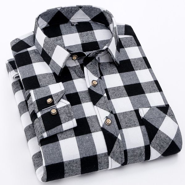 wood lake mens casual shirt 2019 autumn winter full sleeve shirt men long sleeve plaid flannel black blue men, White;black
wood lake mens casual shirt 2019 autumn winter full sleeve shirt men long sleeve plaid flannel black blue men, White;black