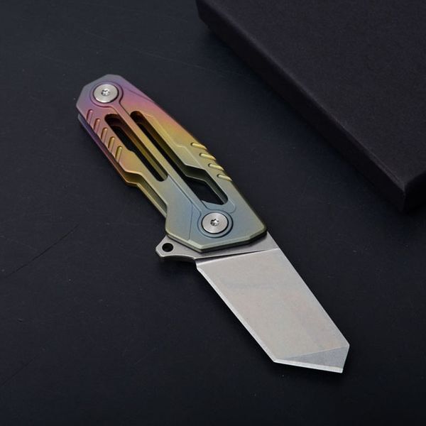 Camping Gear Little Flipper Tactical Folding Pocket Knife D2 Blade Titanium Handle Survival Collection Knives Xmas gift for men P545F
Camping Gear Little Flipper Tactical Folding Pocket Knife D2 Blade Titanium Handle Survival Collection Knives Xmas gift for men P545F