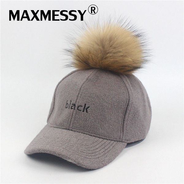 maxmessy winter baseball cap women snapback funny black embroidery woolen hats fur raccoon pompoms hip hop cap mh093, Blue;gray
maxmessy winter baseball cap women snapback funny black embroidery woolen hats fur raccoon pompoms hip hop cap mh093, Blue;gray