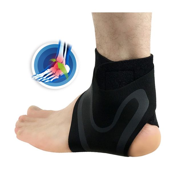 1pair safety ankle support gym running protection black foot bandage elastic ankle brace band guard sport tobilleras deportivas, Blue;black
1pair safety ankle support gym running protection black foot bandage elastic ankle brace band guard sport tobilleras deportivas, Blue;black
