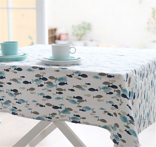 4 size mediterranean style blue style fish style cotton home thickening tablecloth dining table home party decor
4 size mediterranean style blue style fish style cotton home thickening tablecloth dining table home party decor