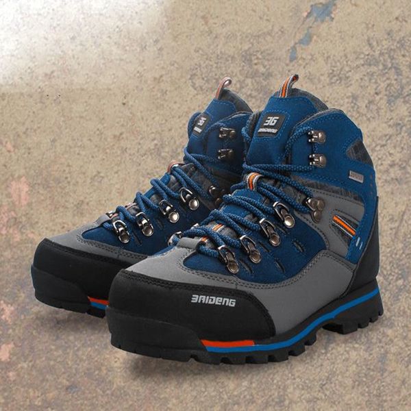 40-46 men boots anti-skidding leather shoes men anti-skidding spring autumn men shoes big size, Black