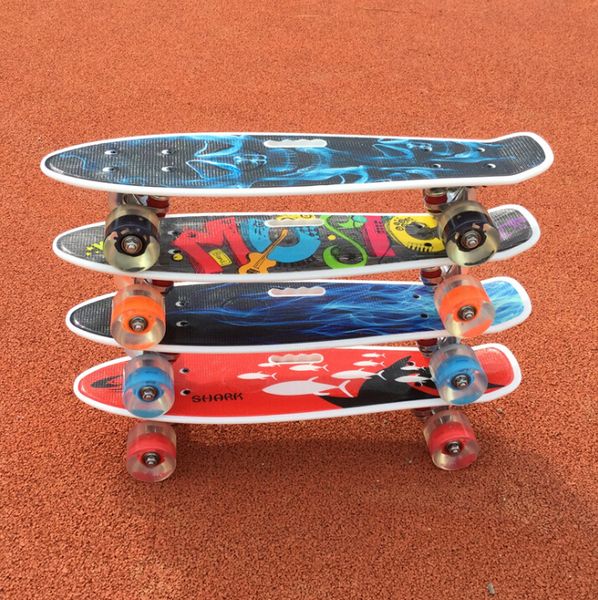 skateboarding four-wheeled skateboard beginners youth road skateboard night smooth board portable fish board
skateboarding four-wheeled skateboard beginners youth road skateboard night smooth board portable fish board