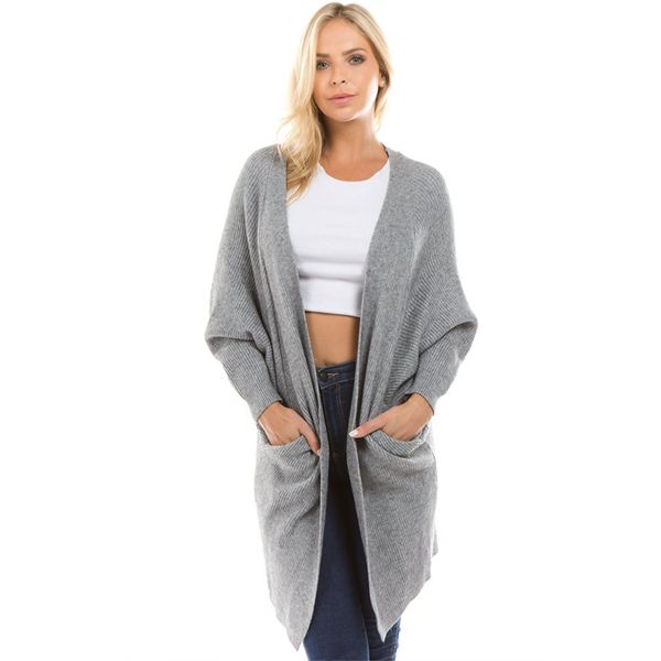 women long cardigan sweaters batwing sleeve pocket cardigans femme long coats sueter mujer 2018 winter knitting sweater jackets, White;black
women long cardigan sweaters batwing sleeve pocket cardigans femme long coats sueter mujer 2018 winter knitting sweater jackets, White;black