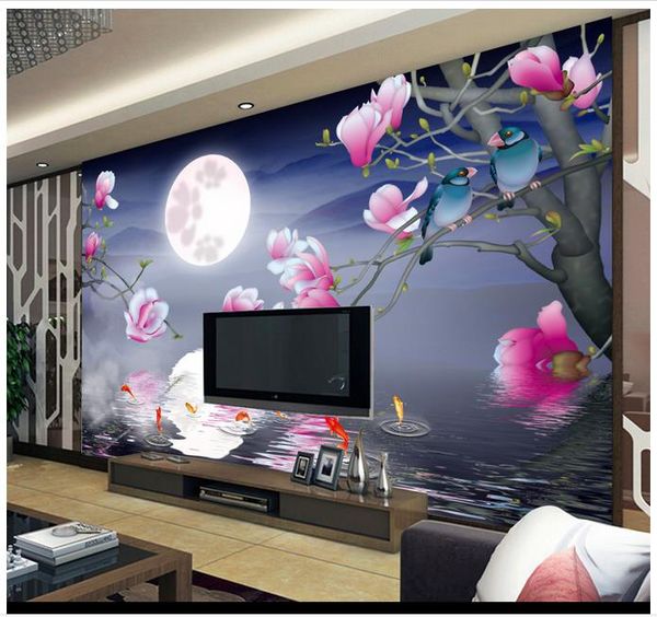 custom 3d wall murals wallpaper 3d p wallpaper murals full moon night chinese hand-painted flower nine fish landscape background wall
custom 3d wall murals wallpaper 3d p wallpaper murals full moon night chinese hand-painted flower nine fish landscape background wall