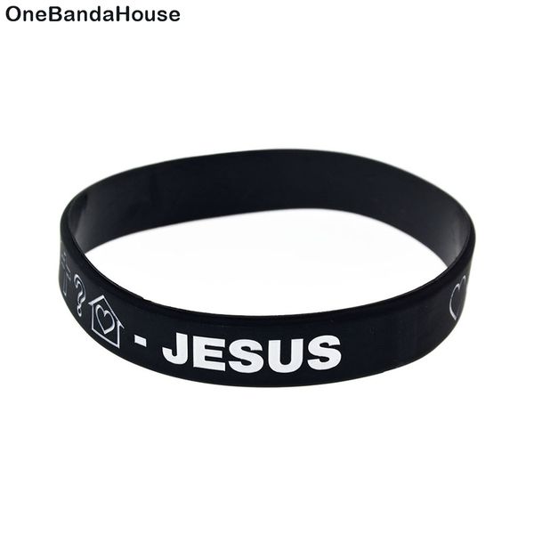 100pcs love sad pray jesus silicone rubber bracelet black and blue religious faith promotional gift
100pcs love sad pray jesus silicone rubber bracelet black and blue religious faith promotional gift