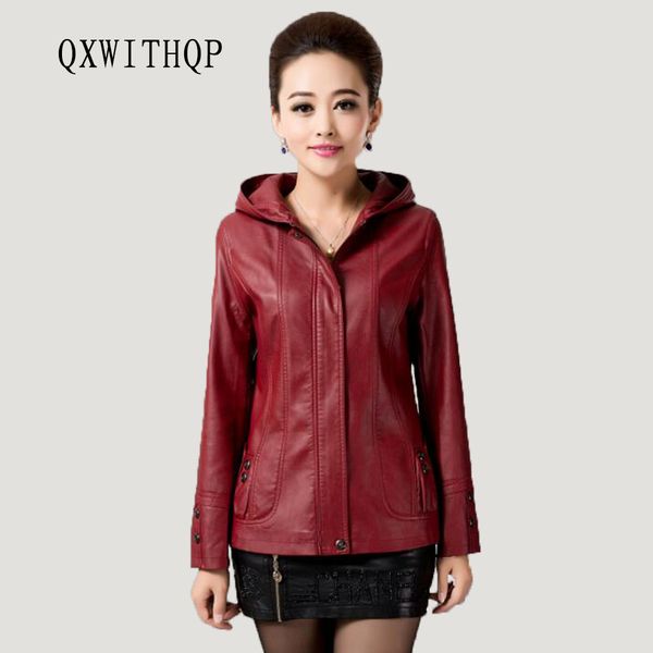 size 5xl women jacket 2017 autumn and winter new women's leather slim mother's jacket women's big size jackets coats female c, Black;brown
size 5xl women jacket 2017 autumn and winter new women's leather slim mother's jacket women's big size jackets coats female c, Black;brown