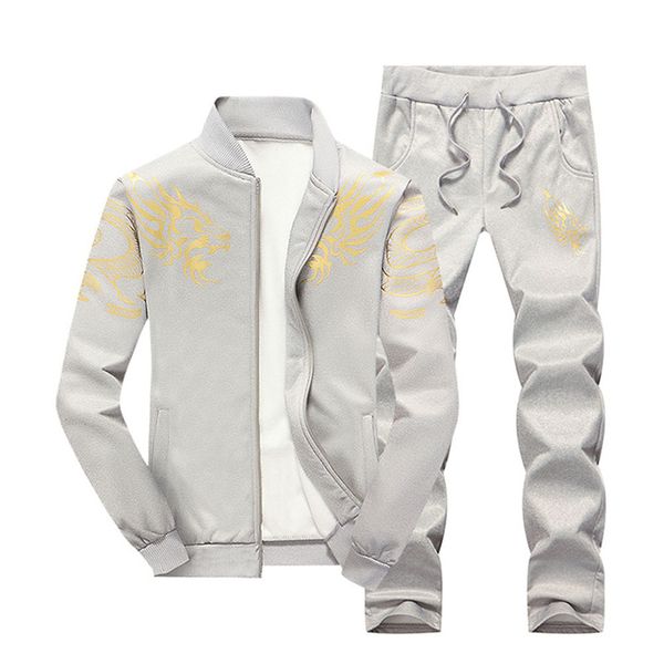 2pcs men printed sets men's gym jogger sporting fitness sets elastic waist men's elastic waist pockets tracksuit hoodie pants, Gray
2pcs men printed sets men's gym jogger sporting fitness sets elastic waist men's elastic waist pockets tracksuit hoodie pants, Gray