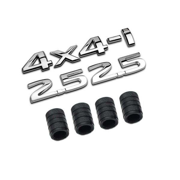 3d metal 2.5 4x4-i car badge emblem sticker +4pcs knurled style with plastic core valve caps for universal car styling
3d metal 2.5 4x4-i car badge emblem sticker +4pcs knurled style with plastic core valve caps for universal car styling