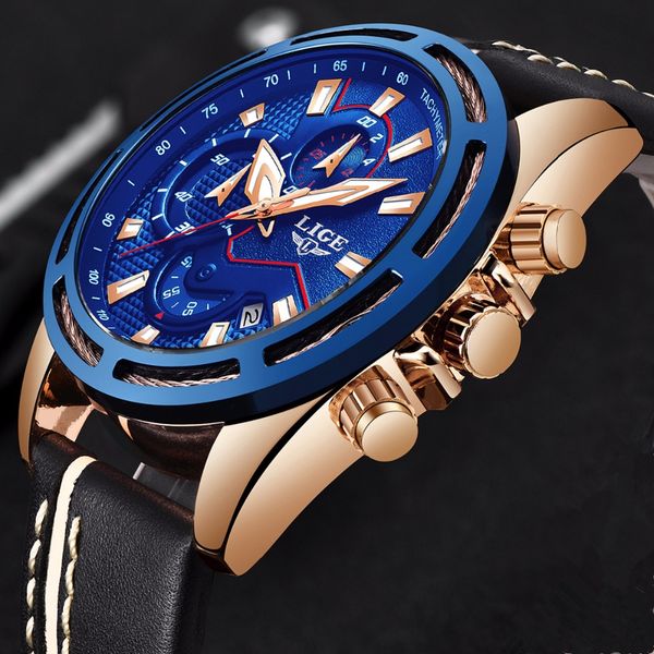 lige watch men fashion quartz army clock mens watches leather waterproof sport watch relogio masculino, Slivery;brown
lige watch men fashion quartz army clock mens watches leather waterproof sport watch relogio masculino, Slivery;brown