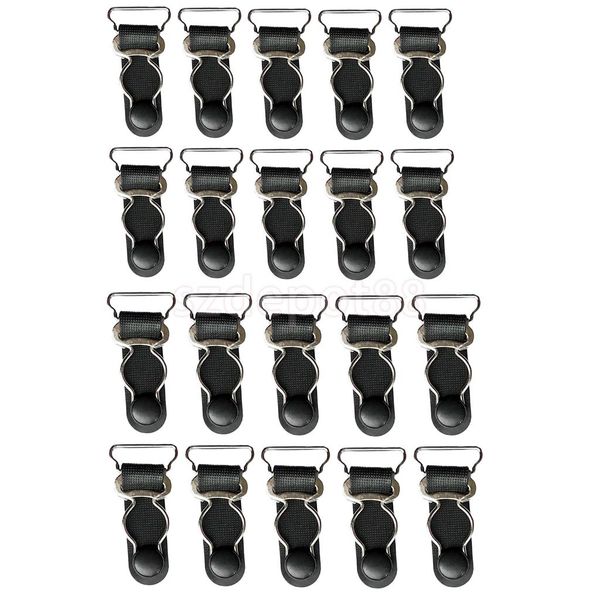 20/set black women garter belt straps grips stocking suspenders clip 20/26mm, Black;white
20/set black women garter belt straps grips stocking suspenders clip 20/26mm, Black;white