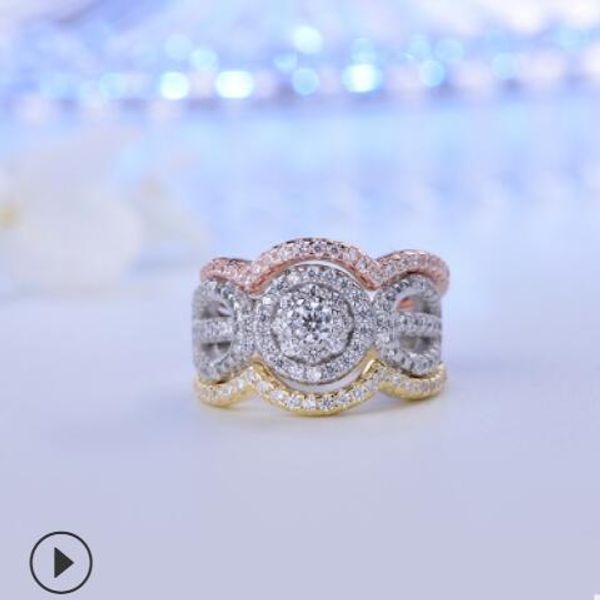 jewelry s925 sterling silver rings for women three color crystal colorful rings fashion of shipping, Golden;silver
jewelry s925 sterling silver rings for women three color crystal colorful rings fashion of shipping, Golden;silver