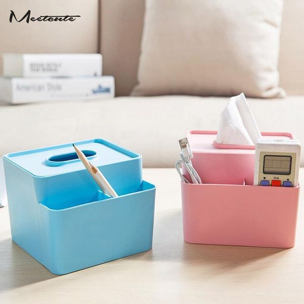 meetcute plastic tissue box toilet paper storage box multi-function container sundries holder for home living room office car
meetcute plastic tissue box toilet paper storage box multi-function container sundries holder for home living room office car