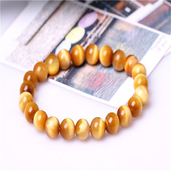 2018 newly genuine natural gold tiger's eye gem stone round bead stretch bracelet popular men women crystal barcelet 8mm stone, Black
2018 newly genuine natural gold tiger's eye gem stone round bead stretch bracelet popular men women crystal barcelet 8mm stone, Black