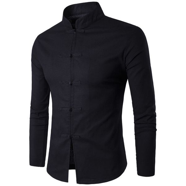 chinese tradition style men shirt 2018 new cotton male solid color mandarin collar business mens long sleeve casual shirt, White;black
chinese tradition style men shirt 2018 new cotton male solid color mandarin collar business mens long sleeve casual shirt, White;black