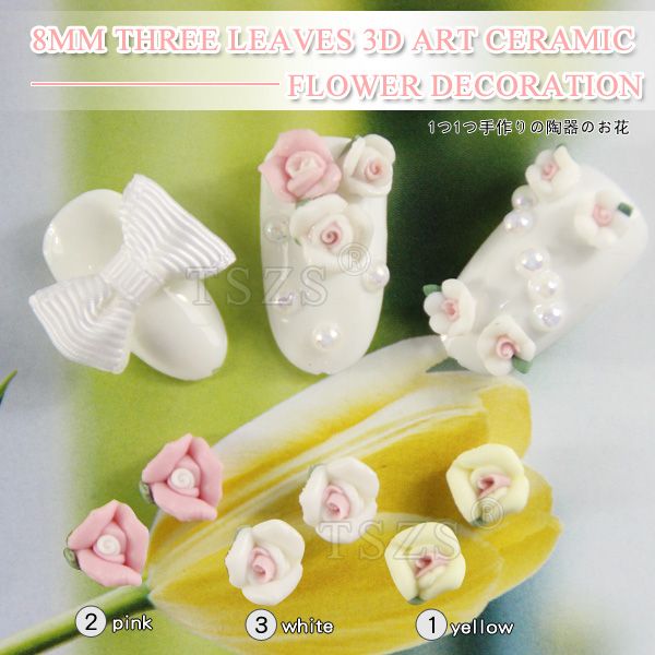 50pcs/lot 8mm 3d ceramic rose flower nail art tips sticker scrapbook decorations, Silver;gold
50pcs/lot 8mm 3d ceramic rose flower nail art tips sticker scrapbook decorations, Silver;gold