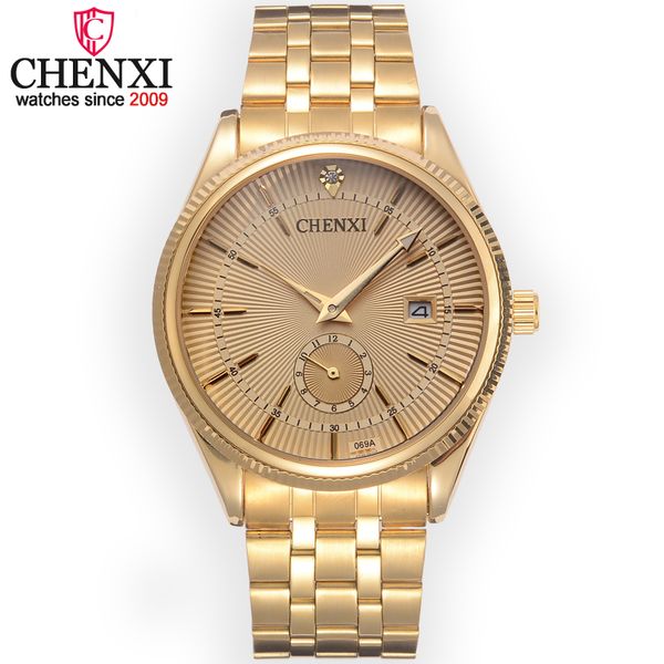 chenxi brand 069a gold steel calendar quartz watches men luxury wristwatch clocks male rhinestone watch relogio masculino 069a, Slivery;brown
chenxi brand 069a gold steel calendar quartz watches men luxury wristwatch clocks male rhinestone watch relogio masculino 069a, Slivery;brown