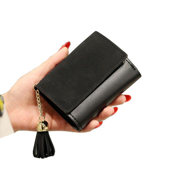 pu leather short women wallet fashion girls change clasp purse money coin card holders tassel wallets cartera mujer, Red;black
pu leather short women wallet fashion girls change clasp purse money coin card holders tassel wallets cartera mujer, Red;black
