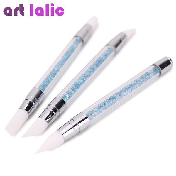 artlalic 3 pcs two ways nail art pen blue rhinestones design carving silicone nail brushes manicure tools wholesale
artlalic 3 pcs two ways nail art pen blue rhinestones design carving silicone nail brushes manicure tools wholesale