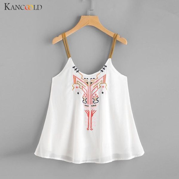 causal women's vest shirt camis embroidered girls summer comfortable chiffon blouse sleeveless round collar tank maay26, White
causal women's vest shirt camis embroidered girls summer comfortable chiffon blouse sleeveless round collar tank maay26, White