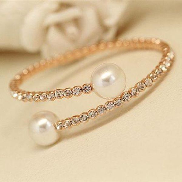 pearl bracelet spiral wedding bridal bracelets rhinestone crystal bracelet, Golden;silver
pearl bracelet spiral wedding bridal bracelets rhinestone crystal bracelet, Golden;silver