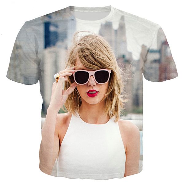 fashion singer taylor t-shirt funny 3d printed women/men short sleeve t-shirt casual k194, White;black
fashion singer taylor t-shirt funny 3d printed women/men short sleeve t-shirt casual k194, White;black