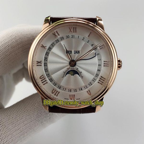 4 color high qualit villeret 6263-3642-55b moon phase white dial japan miyota automatic mens watch rose gold case leather band gents watches, Slivery;brown
4 color high qualit villeret 6263-3642-55b moon phase white dial japan miyota automatic mens watch rose gold case leather band gents watches, Slivery;brown