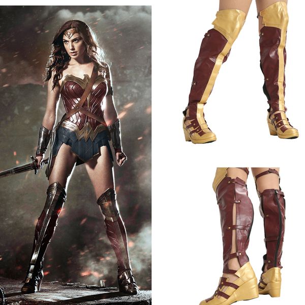 wonder woman fashion long boots movie cosplay props women shoes 2018 halloween festival party female pu leather boot shoes, Silver
wonder woman fashion long boots movie cosplay props women shoes 2018 halloween festival party female pu leather boot shoes, Silver