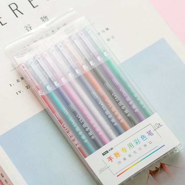 10 pieces/lot) 10 color pen set simple transparent color press gel pen diy scrapbooking pens
10 pieces/lot) 10 color pen set simple transparent color press gel pen diy scrapbooking pens