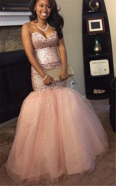 sequined mermaid long prom dresses sweetheart sleeveless floor length tulle corset formal party evening gowns, Black
sequined mermaid long prom dresses sweetheart sleeveless floor length tulle corset formal party evening gowns, Black