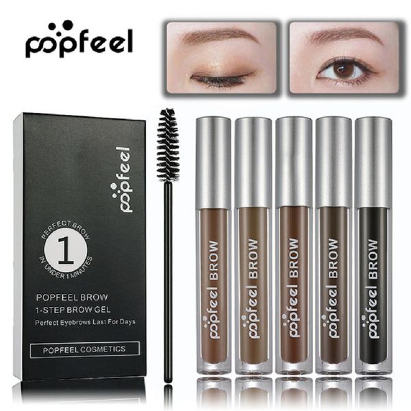 

popfeel waterproof eyebrow tint enhancer cream brown eye brow gel long lasting pomade eye makeup stamp wax cosmetic