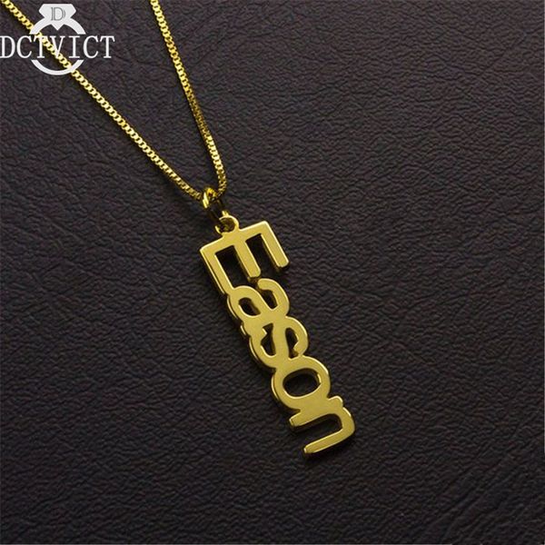 box chain rose gold single hook vertical name necklace personalized name font necklaces for women birthday gifts body jewelry, Silver
box chain rose gold single hook vertical name necklace personalized name font necklaces for women birthday gifts body jewelry, Silver