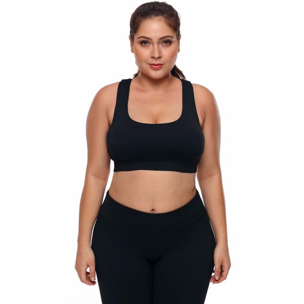hanqing plus size yoga bra u-neck short sport vest sleeveless fitness clothes underwear anti-sweat black 3/4 cup xl sport bra, White;black
hanqing plus size yoga bra u-neck short sport vest sleeveless fitness clothes underwear anti-sweat black 3/4 cup xl sport bra, White;black