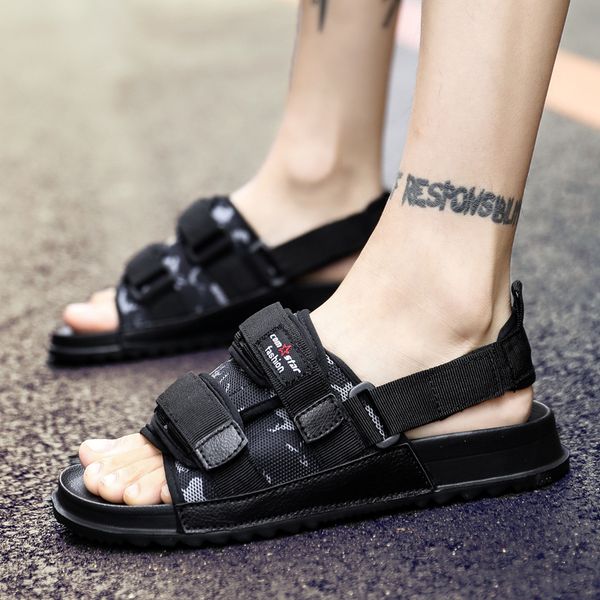 fashion sandals men 2018 vintage rome style summer beach sandals breathable casual shoes solid men black grey size 39-45
fashion sandals men 2018 vintage rome style summer beach sandals breathable casual shoes solid men black grey size 39-45