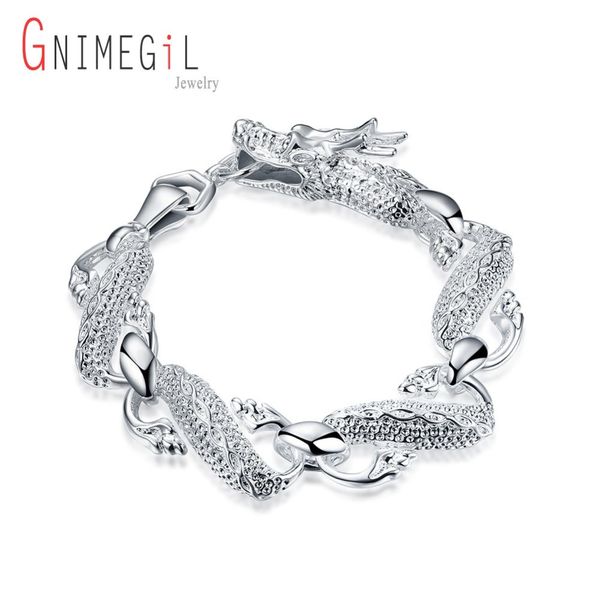 gnimegil высокое качество 925 штампованные серебряные браслеты для человека панк большой белый дракон браслеты серебряный цвет цепи h036, Black
gnimegil высокое качество 925 штампованные серебряные браслеты для человека панк большой белый дракон браслеты серебряный цвет цепи h036, Black