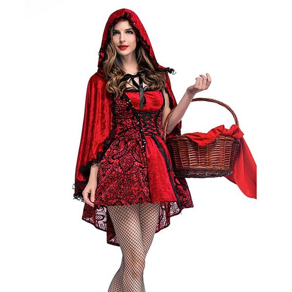 ishine gothic little red riding hood nightclub queen costume cosplay costume stage dress halloween holiday party lace shawl, Black;red
ishine gothic little red riding hood nightclub queen costume cosplay costume stage dress halloween holiday party lace shawl, Black;red