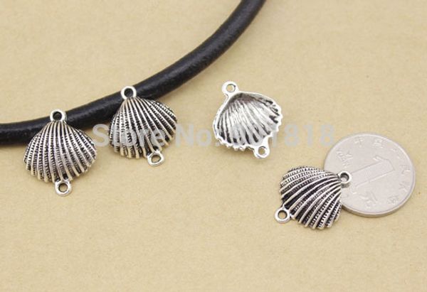 10pcs/lot shell connector antique silver color alloy shell pendant charms jewelry findings f1066
10pcs/lot shell connector antique silver color alloy shell pendant charms jewelry findings f1066