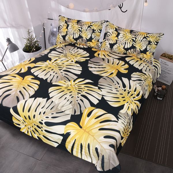 blessliving modern tropical leaf bedding set gold monstera leaves shiny pattern duvet covers summer floral bed set black white
blessliving modern tropical leaf bedding set gold monstera leaves shiny pattern duvet covers summer floral bed set black white